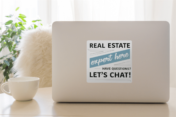 real estate expert square im an agent decal decal