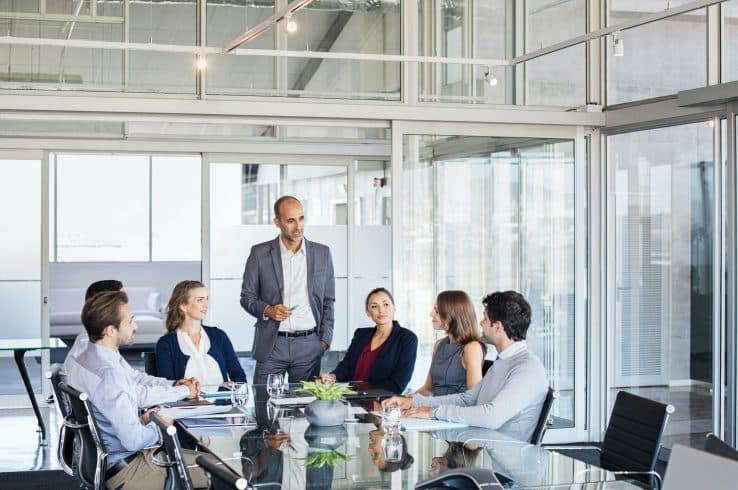 Business team in a meeting