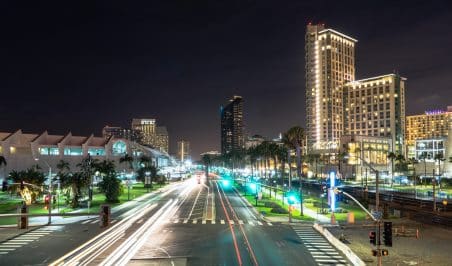 harbor drive san diego california port downtown city skyline